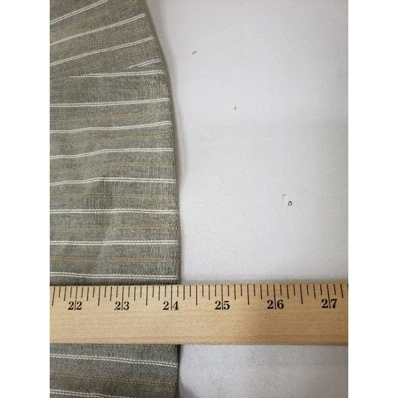 Donna Degnan Womens Blazer Jacket Long Sleeve Single Button Striped Grey Size 2 - Picture 8 of 8